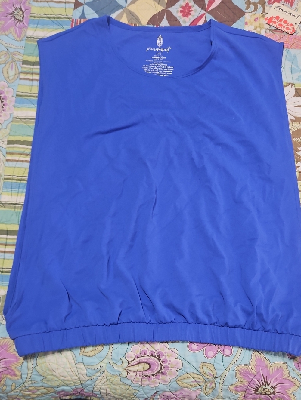 FP Movement by Free People Royal Blue Sleeveless Top